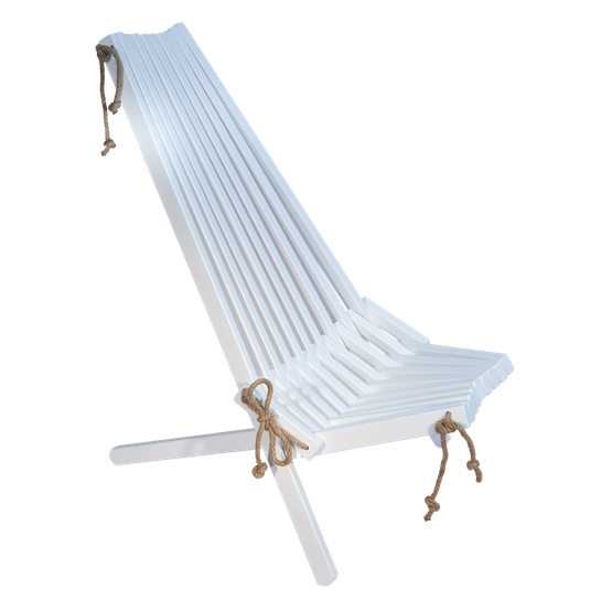 EcoFurn Ekotuoli, koivu valkoinen maalattu