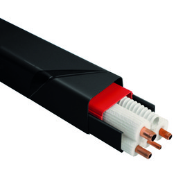 Ilmalämpöpumpun asennustarvike 2m 80 x 60 mm kanava musta