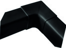 Ilmalämpöpumpun asennustarvike 80 x 60 mm sisäkulma musta