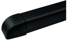 Ilmalämpöpumpun asennustarvike 80x60 mm päätykappale musta