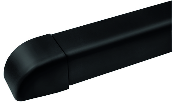 Ilmalämpöpumpun asennustarvike 80x60 mm päätykappale musta