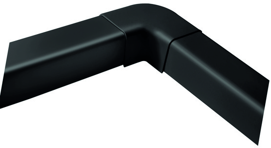 Ilmalämpöpumpun asennustarvike 80x60 mm tasokulma musta