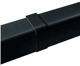 Ilmalämpöpumpun asennustarvike 80x60 mm jatkokappale musta