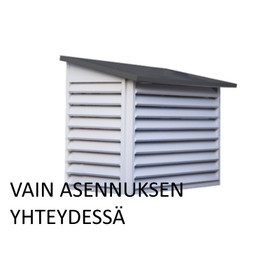 Ilmalämpöpumpun suojakotelon asennus (ei sis. koteloa)