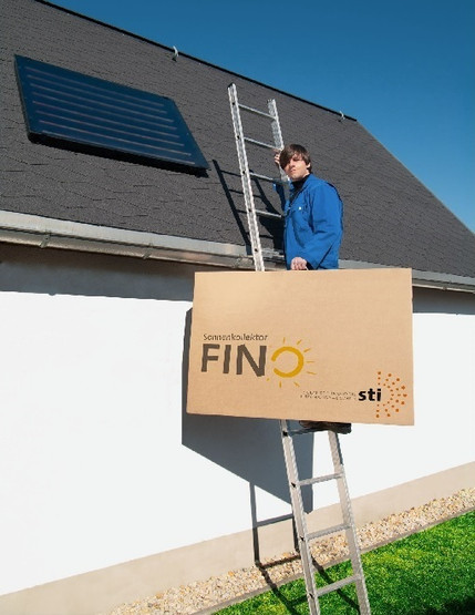 Tasokeräin FINO aurinkolämmitykseen. Huippulaatua - Made in Germany!