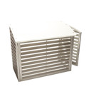 Ilmalämpöpumpun ulkoyksikön suojakotelo Qsantec metalli 1185mm, valk.