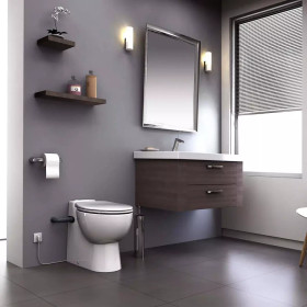 SFA Sanicompact Pro Silence Eco+ WC-istuin silppuripumpulla