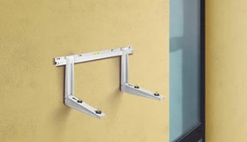 Seinä asennusteline ilmalämpöpumpulle 140kg, Rodigas MS257