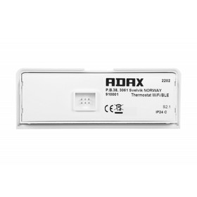 Termostaatti Adax-sähkölämmittimille, valkoinen tai musta