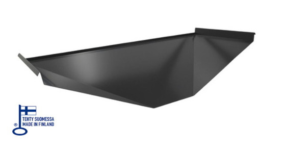 Ulkoyksikön sulatusvedenohjain Kiilax, musta