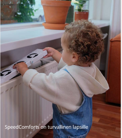 Speed Comfort Monoset-lämmönsiirtopuhallin 50-70 cm lämpöpattereille/konvektoreille