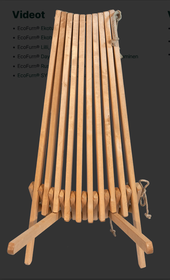 EcoFurn Ekotuoli, tervaleppä greige öljytty