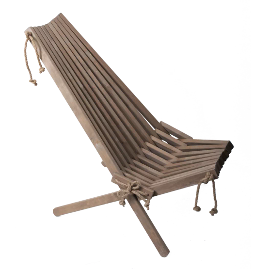 EcoFurn Ekotuoli, tervaleppä greige öljytty