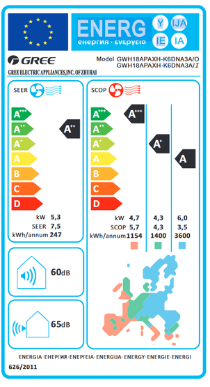 Ilmalämpöpumppu Gree SP Nordic 50 lämmitys/jäähdytys