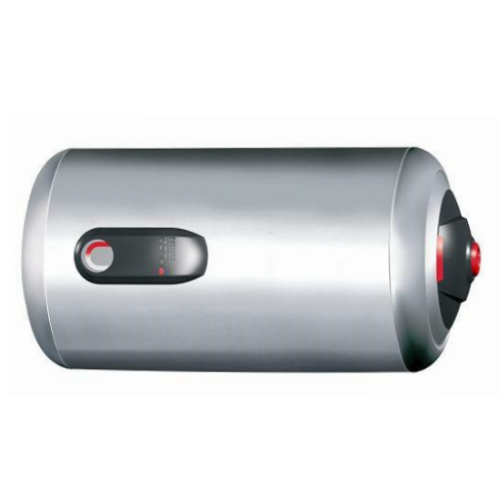 Lämminvesivaraaja käyttövedelle sähköllä. Pieni ELCO Titan 120 litraa vaaka-asennus