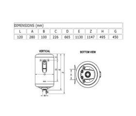 Lämminvesivaraaja käyttövedelle sähköllä. Pieni ELCO Titan 120 litraa pysty kierukalla (hybridi)