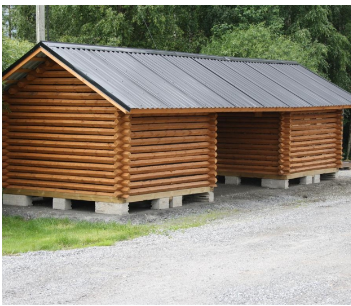 Parilato neliöhirrestä 3x9 m, harja- tai pulpettikatto