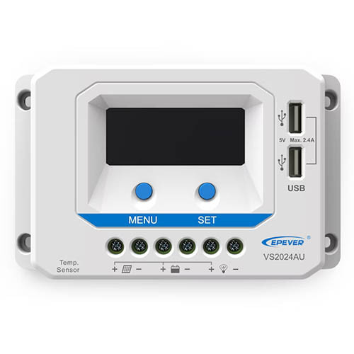 Lataussäädin Epever PWM 20A ViewStar 12/24V LCD + USB