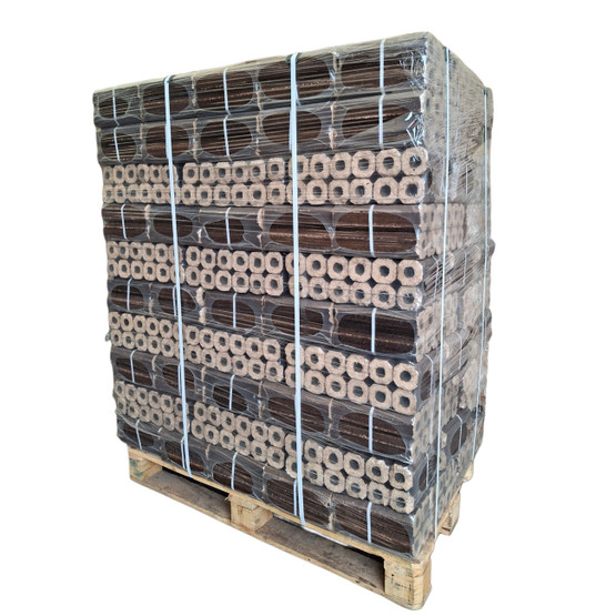 Ekologinen polttopuu HOT-brikettiklapi / lehtipuu 960kg eurolava kaikkiin tulisijoihin