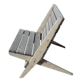 EcoFurn Tupla-Granny 2.0, mänty harmaa öljytty