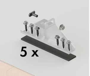 Ruuvipussi Orima Easy Rail kattokiinnikkeiden kiinnitykseen huopa- ja profiilipeltikatolle