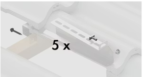 Ruuvipussi Orima Easy Rail kattokiinnikkeiden kiinnitykseen tiilikatolle