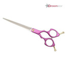 Groomstar - kevyet suorat sakset, violetti, valmistettu VG10 teräksestä, 7 