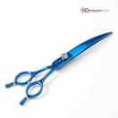 Groomstar Professional kaarevat sakset, malli Blue Star, 7,5 