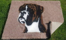 Vet Bed non-slip karva-alusta Bokseri 100 x 75cm