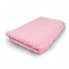 Vet Bed Pink Plain - Non Slip karva-alusta
