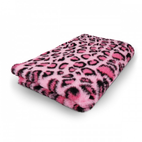 Vet Bed Leopard Pink non slip