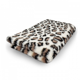 Vet Bed Leopard Brown & Cream non slip