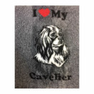 Vet Bed non slip silhuet I love my Cavalier