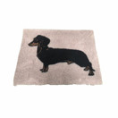 Vet bed non slip silhuet mäyräkoira