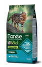Monge Natural Superpremium BWild Grain Free Formula Sterilised Cat Tuna with hernes 1,5 kg