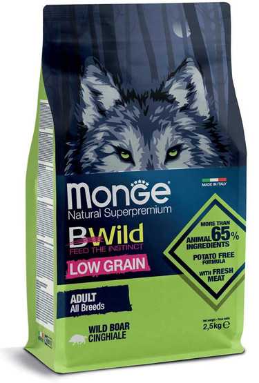 Monge dog adult BWild low grain villisika 2,5kg