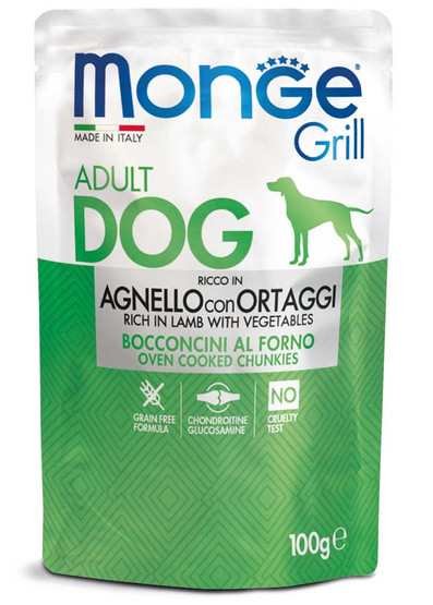 Monge dog adult Grill lammas-kasvis 100g