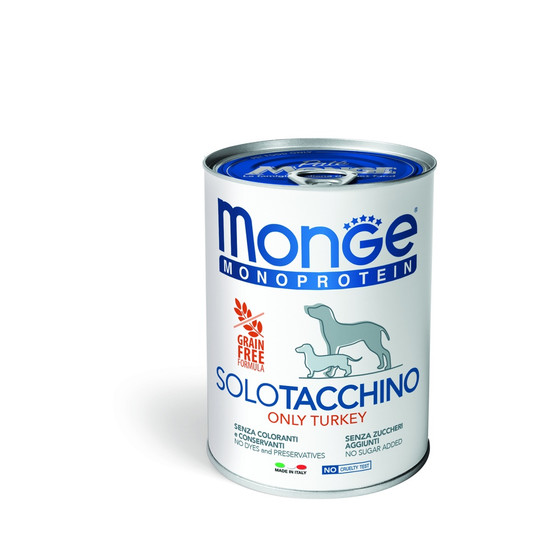 Monge dog adult Monoprotein Kalkkuna 24 x 400g