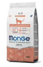 Monge Natural Superpremium Monoprotein Adult Cat Salmon 1,5 kg