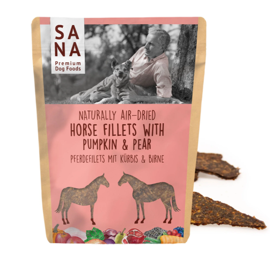Sana air-dried horse fillets with pumpkin & pear 100g