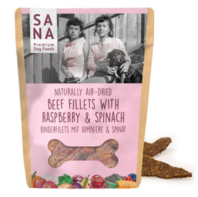 Beef Fillets with Raspberries and Spinach 100 g