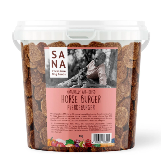 Sana burgerpihvi ämpärit 1 kg - 6 eri makua