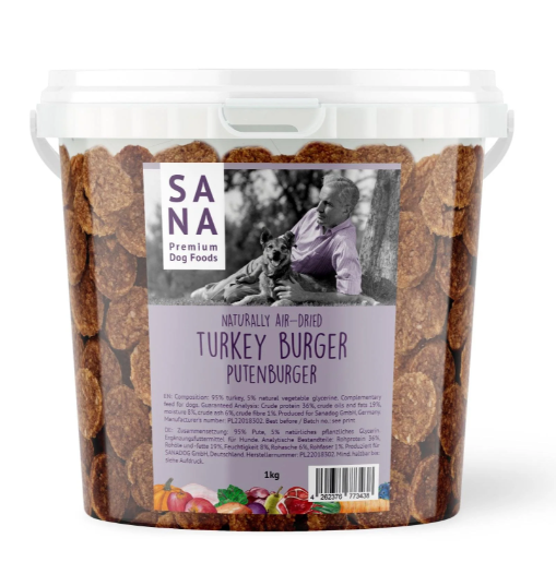 Sana burgerpihvi ämpärit 1 kg - 6 eri makua