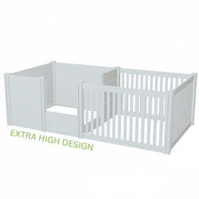 Topmast pentulaatikko + leikkikehä 300 x 150 x 80 cm 