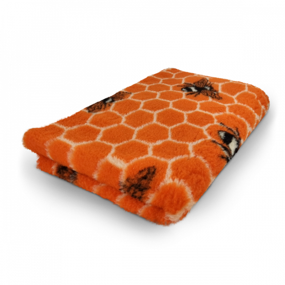 Vet Bed Bees Orange non slip