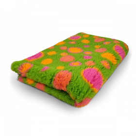 Vet bed circles green fuksia orange non-slip