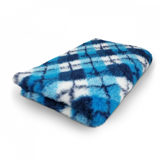 Vet Bed Diamond turkoosi & sininen & valkoinen non slip