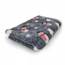 Vet Bed Frosty lumiukko harmaa non-slip  150 cm x 5 m
