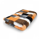 Vet Bed Patchwork oranssi, musta & valkoinen nonslip
