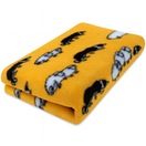 VET BED yellow sheep + border collie non slip